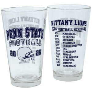 pint glass Penn State Football 2026 Schedule